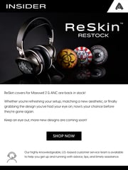 Email Inspiration from Audeze
