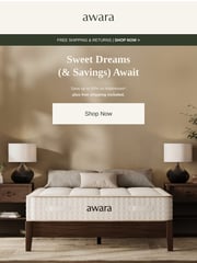 Email Inspiration from Awara Sleep