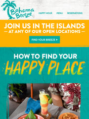 Email Inspiration from Bahama Breeze