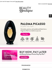 Email Inspiration from Beauty Boutique