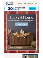 Email Inspiration from Bed Bath & Beyond