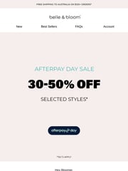 Email Inspiration from Belle & Bloom