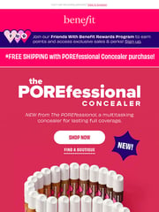 Email Inspiration from Benefit Cosmetics