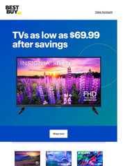 Email Inspiration from Best Buy
