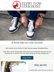 Email Inspiration from BILLY Footwear
