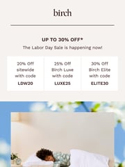 Email Inspiration from Birch