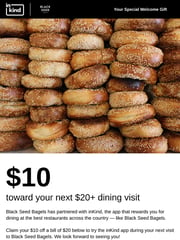 Email Inspiration from Black Seed Bagels