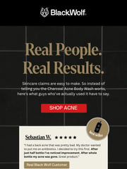 Email Inspiration from Black Wolf Nation
