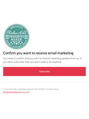 Email Inspiration from Blake Hill Preserves