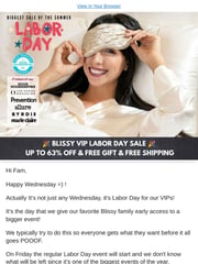 Email Inspiration from Blissy