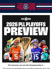 Email Inspiration from Boston Cannons