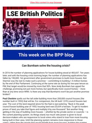 Email Inspiration from British Politics and Policy at LSE