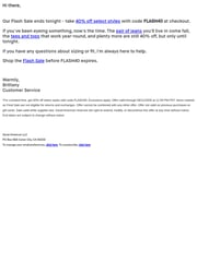 Email Inspiration from Brittany @ GOOD AMERICAN