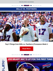 Email Inspiration from Buffalo Bills