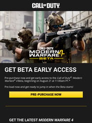 Email Inspiration from Call of Duty