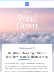 Email Inspiration from Calm