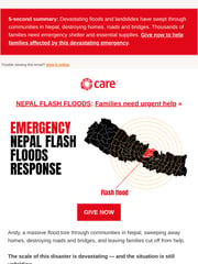 Email Inspiration from CARE Emergency