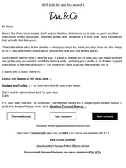 Email Inspiration from Carly from Dia & Co