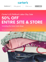 Email Inspiration from carter's