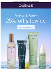 Email Inspiration from Caudalie USA