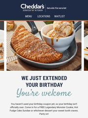 Email Inspiration from Cheddar's Scratch Kitchen