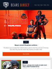 Email Inspiration from Chicago Bears