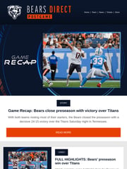 Email Inspiration from Chicago Bears