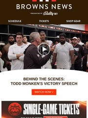 Email Inspiration from Cleveland Browns