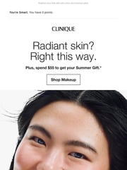 Email Inspiration from Clinique Summer Gift