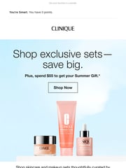 Email Inspiration from Clinique Summer Gift