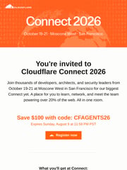 Email Inspiration from Cloudflare