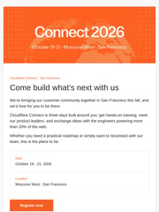 Email Inspiration from Cloudflare