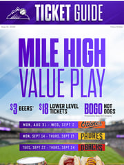 Email Inspiration from Colorado Rockies Ticket Guide