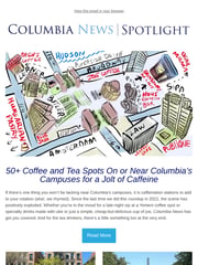 Email Inspiration from Columbia News