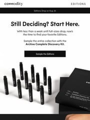 Email Inspiration from Commodity Fragrances