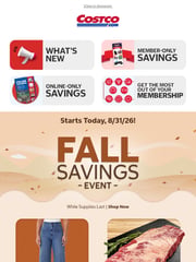 Email Inspiration from Costco Wholesale