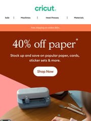 Email Inspiration from Cricut
