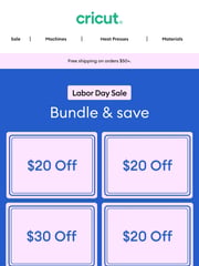 Email Inspiration from Cricut