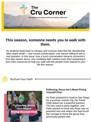 Email Inspiration from Cru