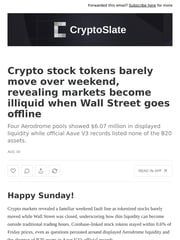 Email Inspiration from CryptoSlate