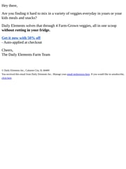 Email Inspiration from Daily Elements
