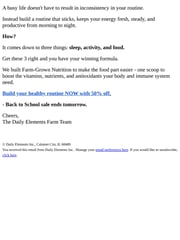 Email Inspiration from Daily Elements