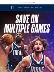 Email Inspiration from Dallas Mavericks