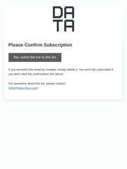 Email Inspiration from DATA DISCS
