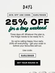 Email Inspiration from Days Brewing Co.