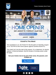 Email Inspiration from DC Power FC