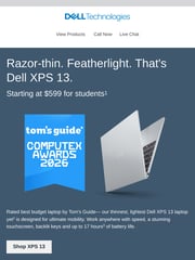 Email Inspiration from Dell Rewards