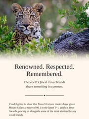 Email Inspiration from Dennis Pinto, Micato Safaris