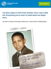 Email Inspiration from Denzel Washington via Boys & Girls Clubs