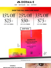 Email Inspiration from DERMA E